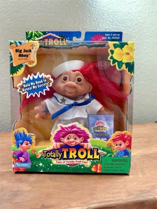 Playmates Toys Other - NEW! Playmates Big Jack Ahoy Totally TROLL Sailor Vintage Doll 2001 Series 2